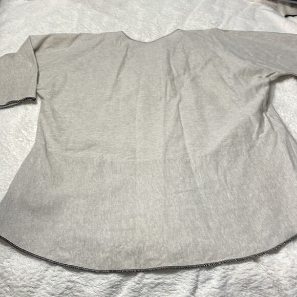 Monika Astara tan linen tunic raw canvas tunic small medium - Picture 9 of 12